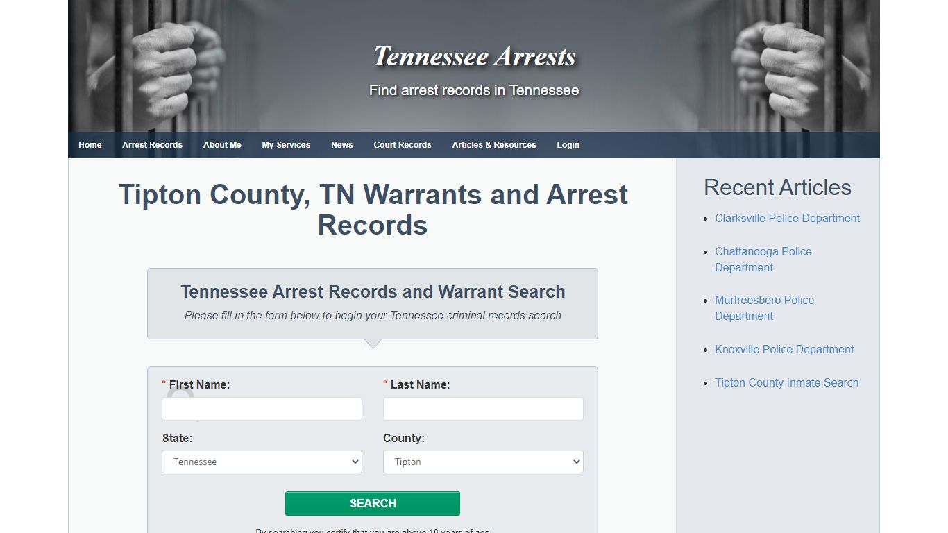 Tipton County, TN Warrants and Arrest Records - Tennessee Arrests